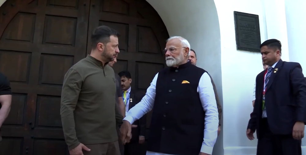 Prime Minister Modi Meets Zelensky