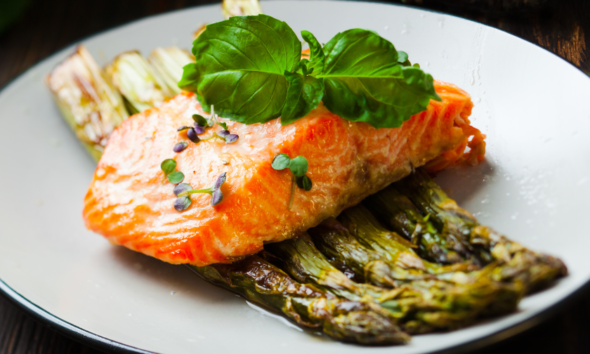 0-Minute Lemon Herb Baked Salmon