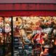 a store front with many items on display