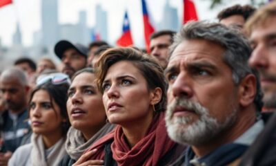 Group of Chileans united in support of immigration policies.