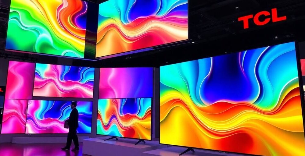 TCL's latest AI and display innovations at technology conference.