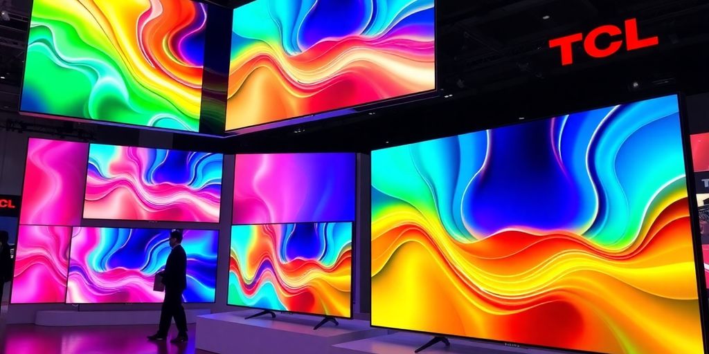 TCL's latest AI and display innovations at technology conference.