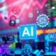 Colorful AI icons depicting technology and innovation.