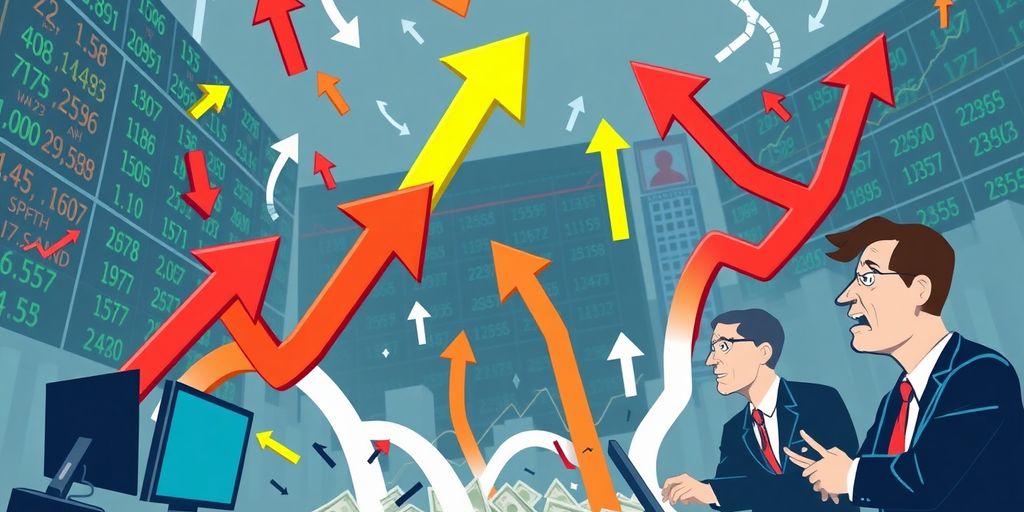 Investors reacting to market decline amid tariff and Nvidia news.