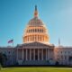 U.S. Capitol building against clear sky.