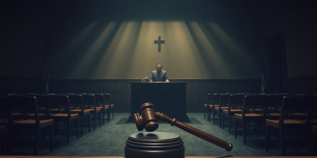Courtroom scene reflecting tension over habeas corpus elimination.