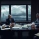 Government officials in a serious discussion about buyout plan.
