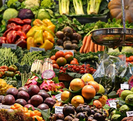assorted fruits at the market