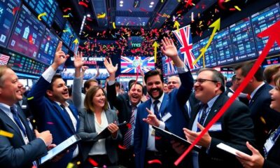 Investors celebrate stock market surge after US-UK trade deal.