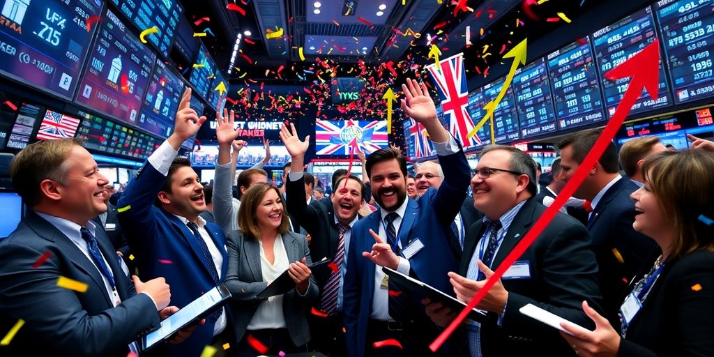 Investors celebrate stock market surge after US-UK trade deal.