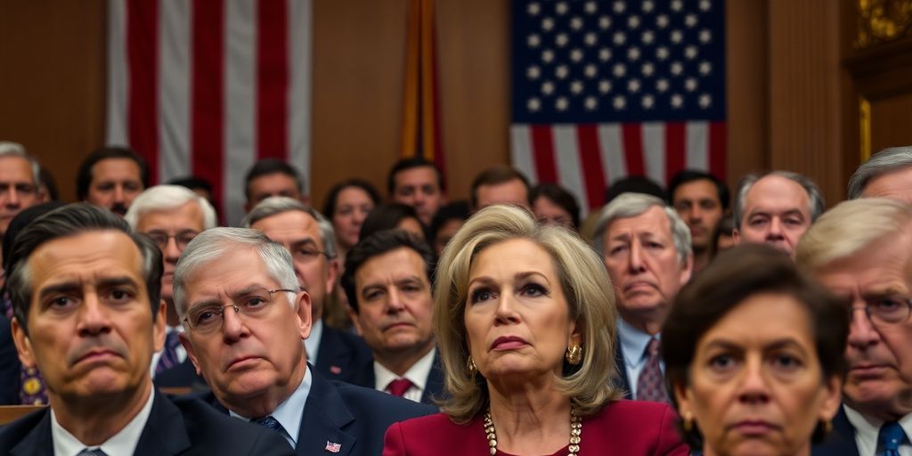 Lawmakers debating a budget bill in Congress.