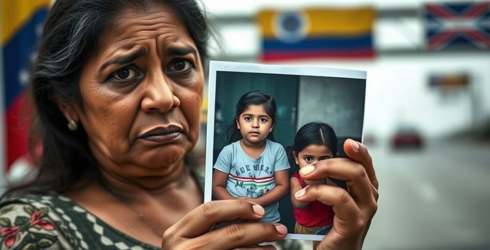 Venezuelan mother distressed over daughter's alleged kidnapping after deportation.