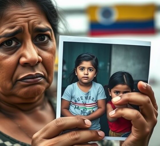 Venezuelan mother distressed over daughter's alleged kidnapping after deportation.