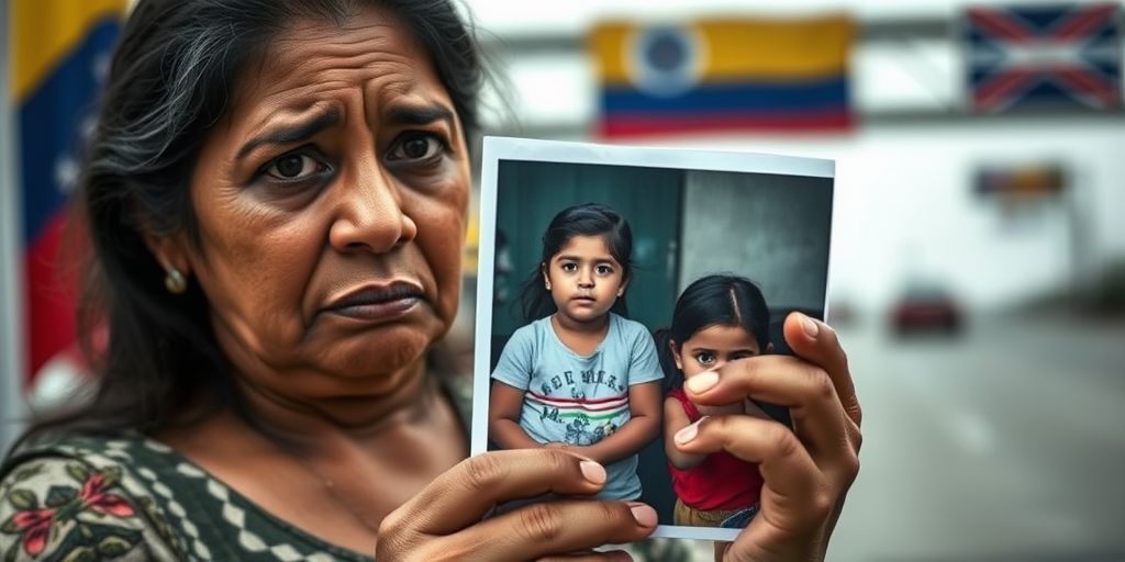 Venezuelan mother distressed over daughter's alleged kidnapping after deportation.