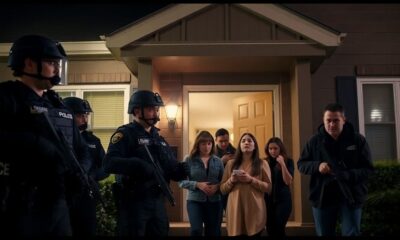 Police raid at a wrong house causing family distress.