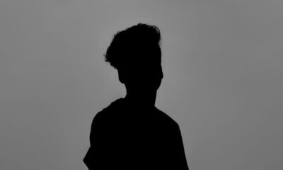 a silhouette of a person