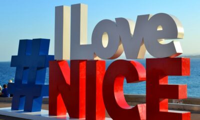 a large sign with letters on it