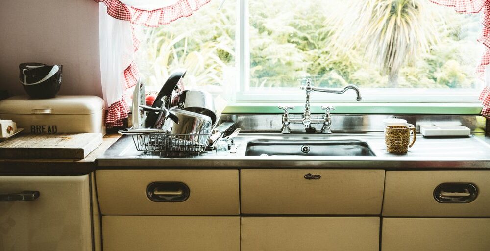 white and brown wooden kitchen cabinet