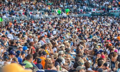 a large crowd of people in a stadium