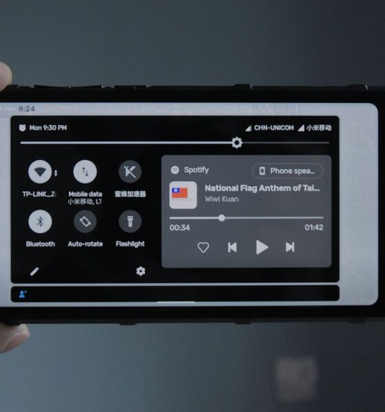 black and white digital device